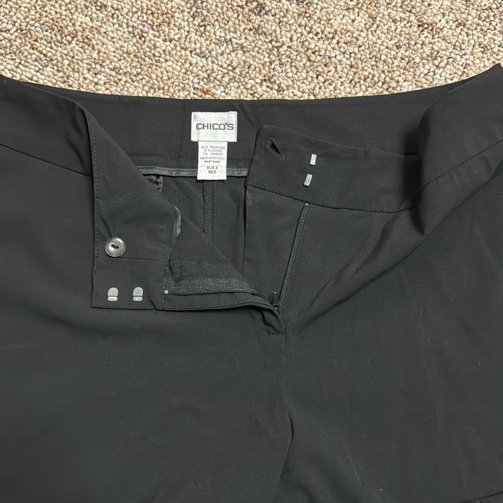 Chicos black wide leg slacks (size 2) - Picture 4 of 5